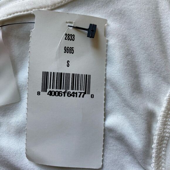 Terez Crop Tank Women's Size Small Off-White Workout Sheer‎ Racerback Casual Gym - Picture 7 of 7